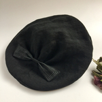 リネンベレー帽 béret〜 ブラック