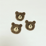 くまブローチ(コゲチャ)