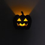 ハロウィン☆ジャックランタン型ライトケース（ロウソク型ライト付）☆HALLOWEEN
