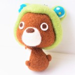 カエルくま「えっ！？なんで晴れてるの？？」　Pokotta Big ストラップ