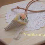 @cafe ネックレス（花クレープLOR）
