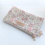 LIBERTY　Felicite　フェリシテ　あずきミルク　ビニコのぺたんこポーチ　★通帳ポーチ、ペンケースに♪
