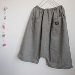 ヘリンボーンのサルエルパンツ　着丈57cm