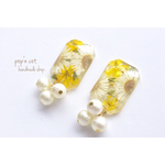 ボタニカル イヤリング yellow 