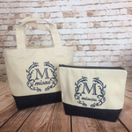 イニシャル＆名前入りトートバック、ポーチ