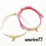 パール★イニシャル【bracelet＆anklet】