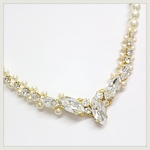 SWAROVSKI  マーキス   パール＆ビジューのネックレス