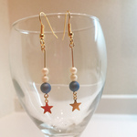 ❤×100 青✖️星✨ ピアス/イヤリング