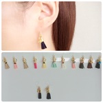 誕生石＊イニシャル＆タッセルピアス