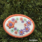 お花の刺繍ブローチ✴︎196