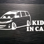 エスティマ ACR50W ステッカー 車体 キッズインカー カーズ風 トヨタ