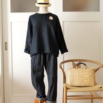 インディゴデニムサルエルパンツ