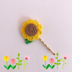 ひまわりのピン留め（受注製作）