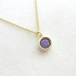スワロひと粒ネックレス_C No.419