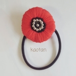 新作 春夏に！キラキラ刺繍とパール ヘアゴムorブローチ選べます