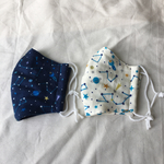 子供用4重ガーゼ立体マスク２枚セット#スペースワールド