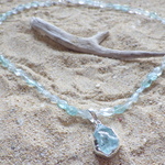 Seaside Aquamarin Necklace＊sv925 