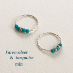 カレンシルバーとターコイズのring 〈silver925〉