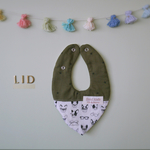 LID☆ふわふわ８重ガーゼスタイ☆boy☆65