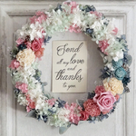 berii様専用… wreath bouquet:紫陽花のリースブーケ&ブートニア