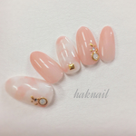 シンプルタイダイ柄ネイルチップ