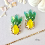 [NEW]bijou*パイナップルイヤリング（yellow）