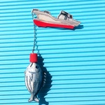 【再販】初かつおの一本釣りブローチ