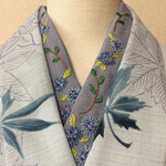ちりめん   アジサイ刺繍半襟