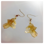 （再販）透かし金魚のシンプルピアス