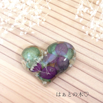 新作♡お花を詰め込んだヘアゴム♡ぷっくりハート