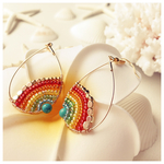 rainbow《虹》ターコイズピアス