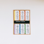 ■□■RAINBOW!DOT!TICKET!　日付シール*6月■□■