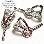 【高純度!!silver925製✧】スクリューヒートン付きバチカン金具【１個】セット【何ランクも上の作品に✧】【大大好評✩商店大ヒット商品♫】 