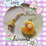 アシンメトリー☆食べかけホットケーキピアス