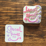 【スマイリー×SPECIAL THANKS 】　＊消しゴムはんこ