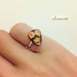 お値ごろ♥プックリお花のピンキーリング