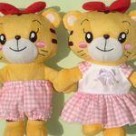 はなちゃん２点セット●お洋服とぱんつ●ピンクチェック