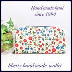 大人可愛い♪ リバティ ラウンド長財布  Mirabelle  ivory 