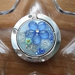 訳あり品　🌼お花の〜バックフック♪（ブルー）