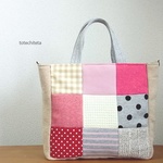 9 patch tote bag (girly tone)