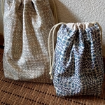 [miel-2825様専用]Liberty•SleepingRose・薔薇・可愛い巾着2つ！