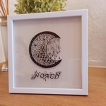 切り絵 メッセージ入り　ムーン