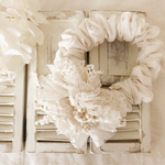 ナチュラルリネンのボリュームシュシュ＊