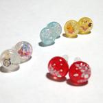 ボタンピアス【マグネットピアス変更可】