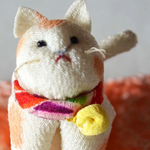 古布三毛猫黄色い鈴