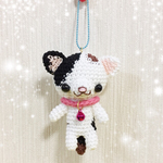 あみぐるみボールチェーンマスコット☆三毛猫ちゃん