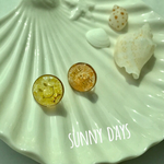 summer☆ビタミンカラーのスマイルイヤリング