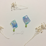    水彩ピアス/イヤリング         海風