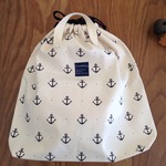 お着替え袋（イカリ柄）