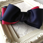 ネイビー×ピンク バナナクリップ